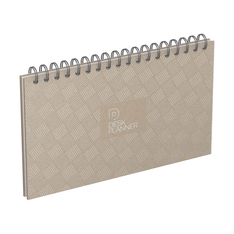 3147280154904-Agenda perpétuel Desk planner - 1 semaine sur 2 pages - 24 x 14 cm - Lecas-P_79438300_1-0