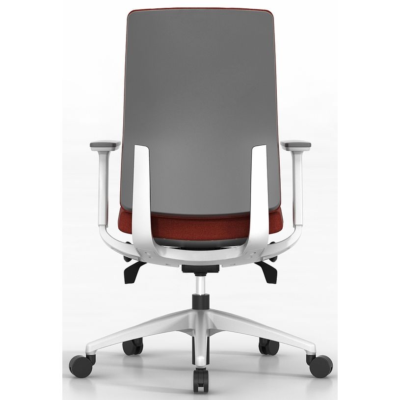 3700339883554-Fauteuil de bureau LEWIS - accoudoirs réglables - appui-tête en option - Rouge-P_79438599_3-2
