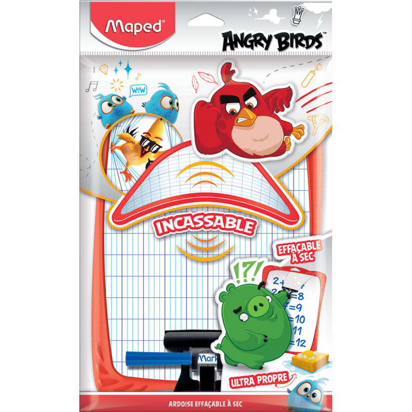3154145835601-Maped Angry Birds- kit ardoise blanche incassable - avec feutre et effaceur - double face-P_79438665_1-0