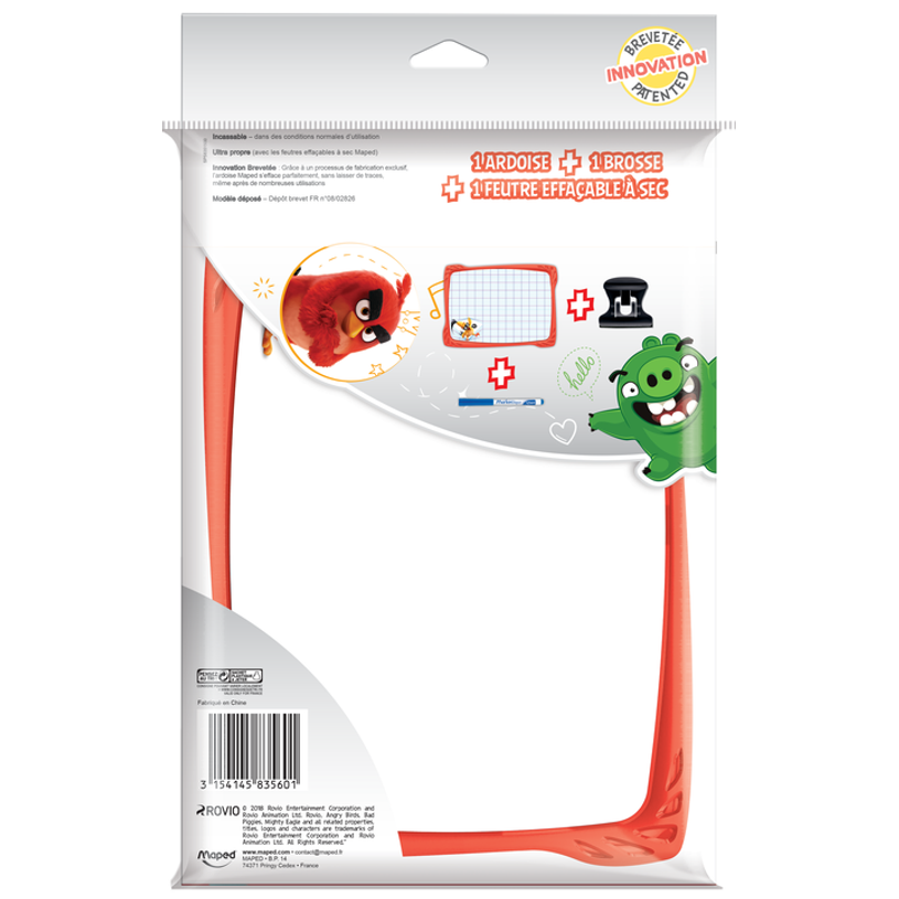 3154145835601-Maped Angry Birds- kit ardoise blanche incassable - avec feutre et effaceur - double face-P_79438665_2-1