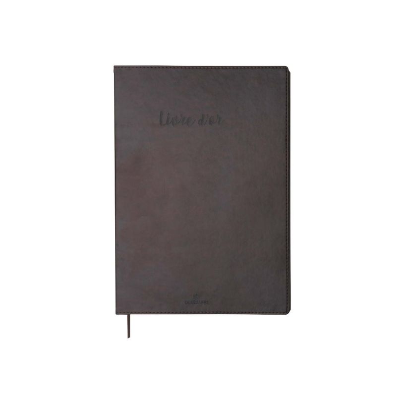 3108724601071-Oberthur Carmen - Livre d'or - A4 portrait - brun-P_79438946_1-0
