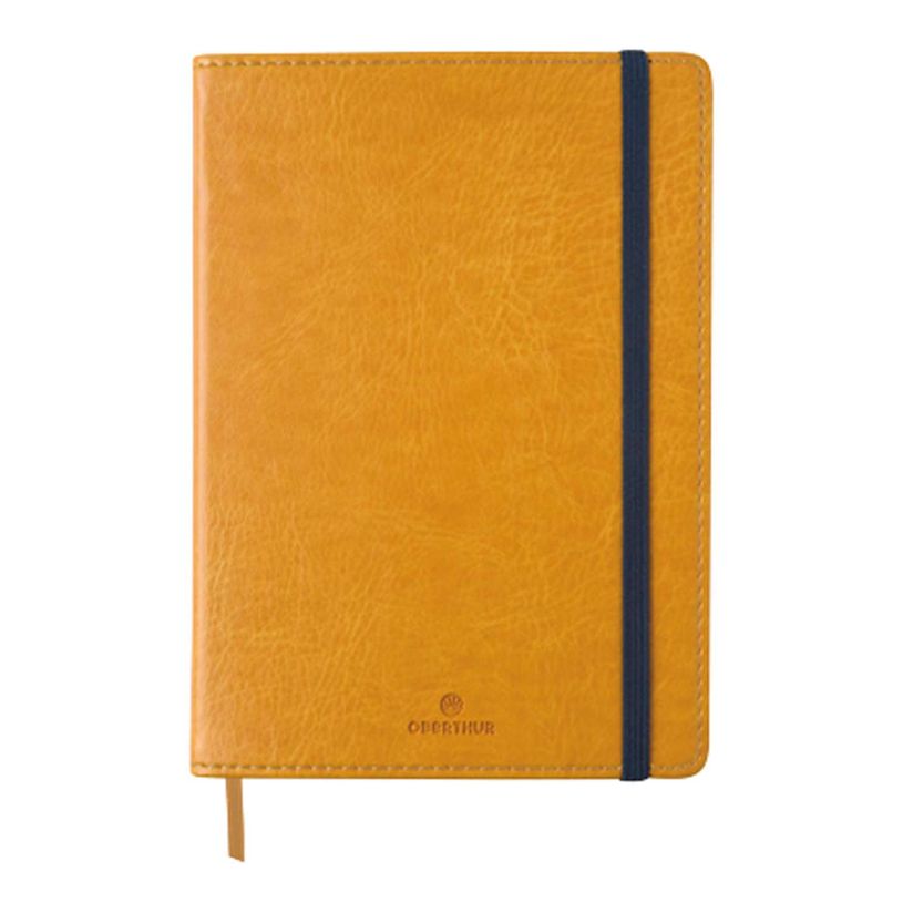 3108725881502-Oberthur Carmen - Carnet de notes souple A5 - pointillés - 200 pages - moutarde-P_79438953_1-0