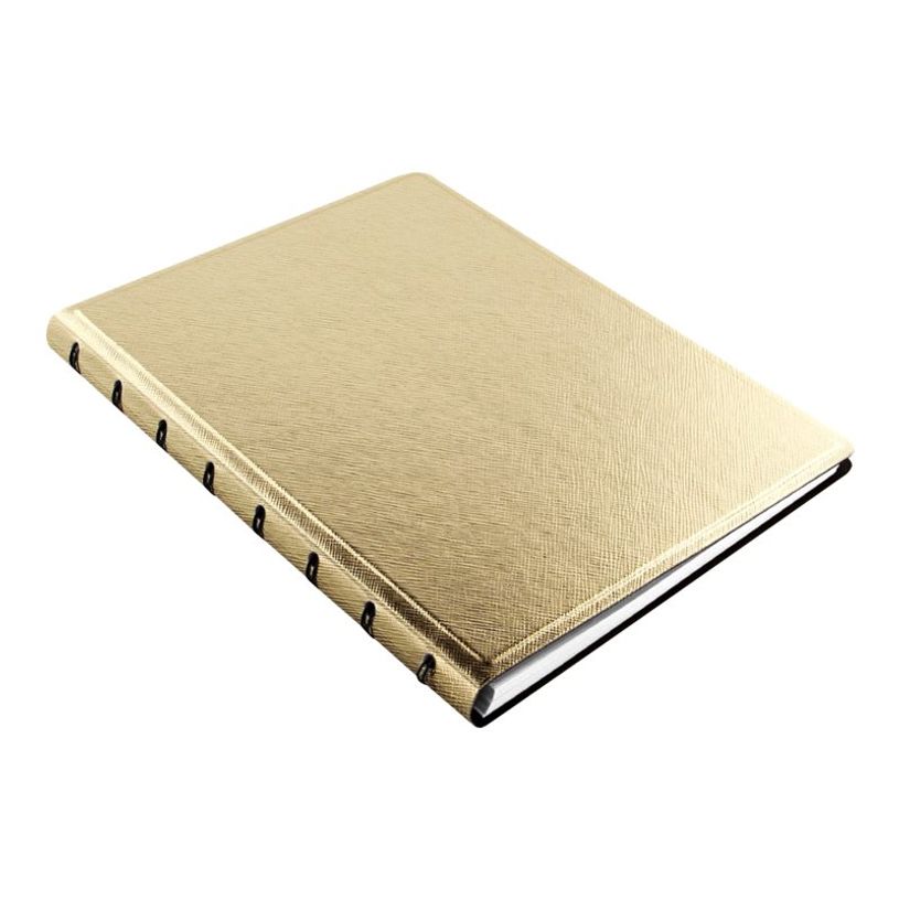 5015142245931-Filofax Saffiano - Carnet de notes à spirale A5 - or métallisé-P_79438986_2-1