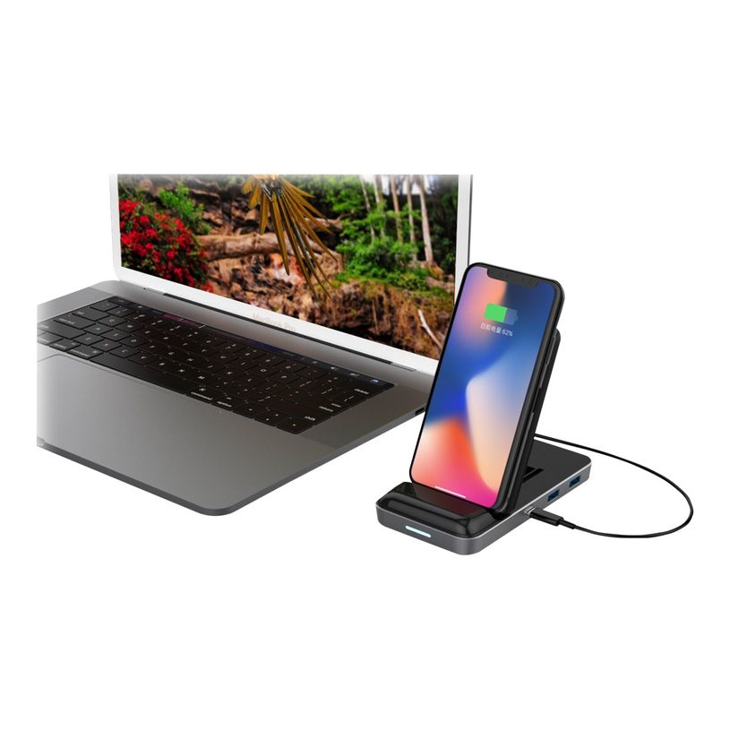 6941921145163-Sanho HyperDrive Wireless Charger USB-C Hub - station d'accueil - HDMI-P_79439091_2-1
