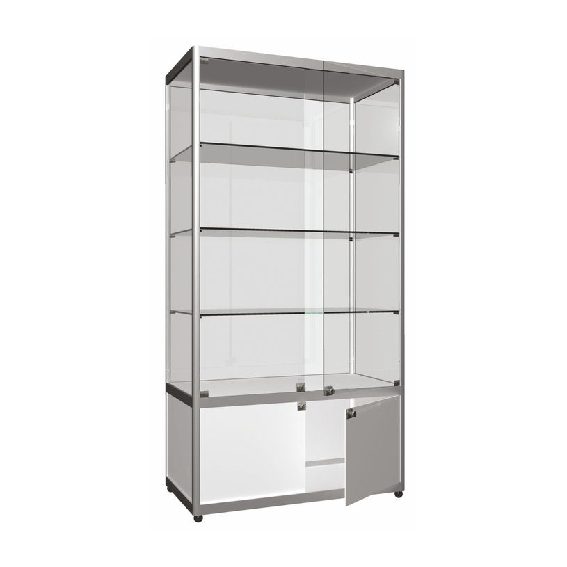 2012349446348-Vitrine - L95 x H200 x P50 cm - 2 portes avec stockage et serrure-P_79439363_1-0