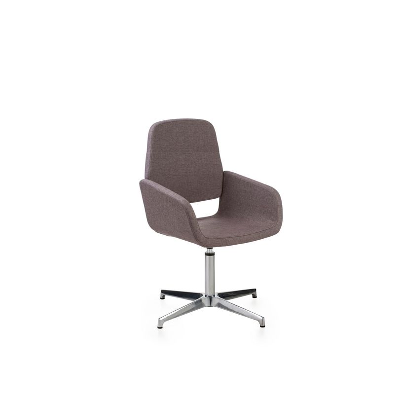 2012349446638-Chaise AITA - dossier haut - siège pivotant - pietement aluminium - tissu gris-P_79439416_1-0