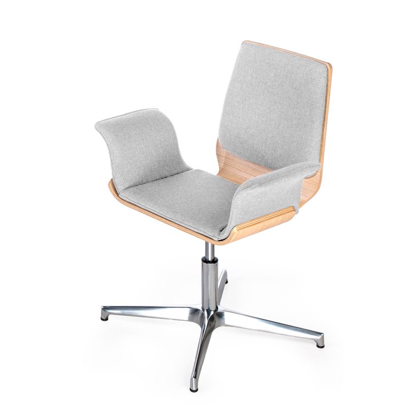 2012349448298-Chaise SPERA - siège pivotant - structure bois recouvert de tissu blanc cassé-P_79439499_1-0