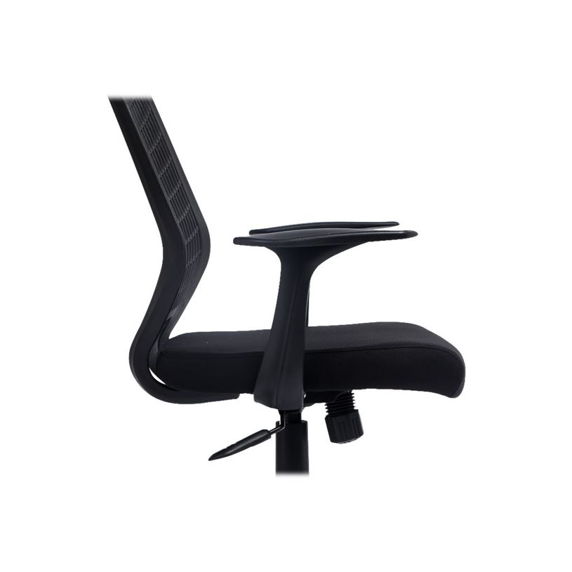 3760185028172-Fauteuil de bureau NEWTON - accoudoirs fixes - housse pour dossier en option - Noir-P_79439762_6-5