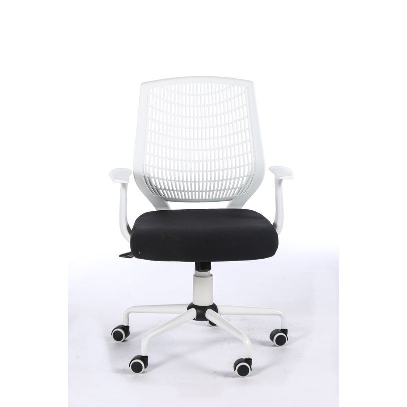 3760185028257-Fauteuil de bureau NEWTON - accoudoirs fixes - housse pour dossier en option - Noir, base b-P_79439764_2-1