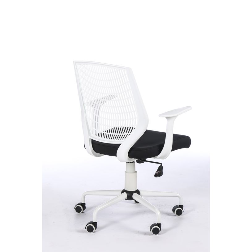 3760185028257-Fauteuil de bureau NEWTON - accoudoirs fixes - housse pour dossier en option - Noir, base b-P_79439764_3-2
