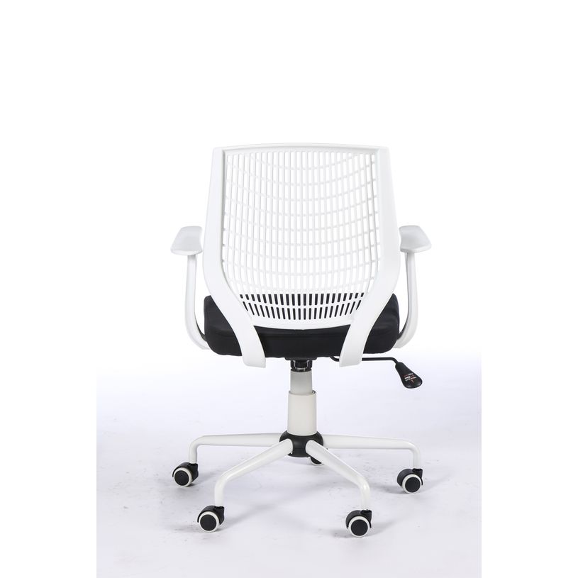 3760185028257-Fauteuil de bureau NEWTON - accoudoirs fixes - housse pour dossier en option - Noir, base b-P_79439764_4-3