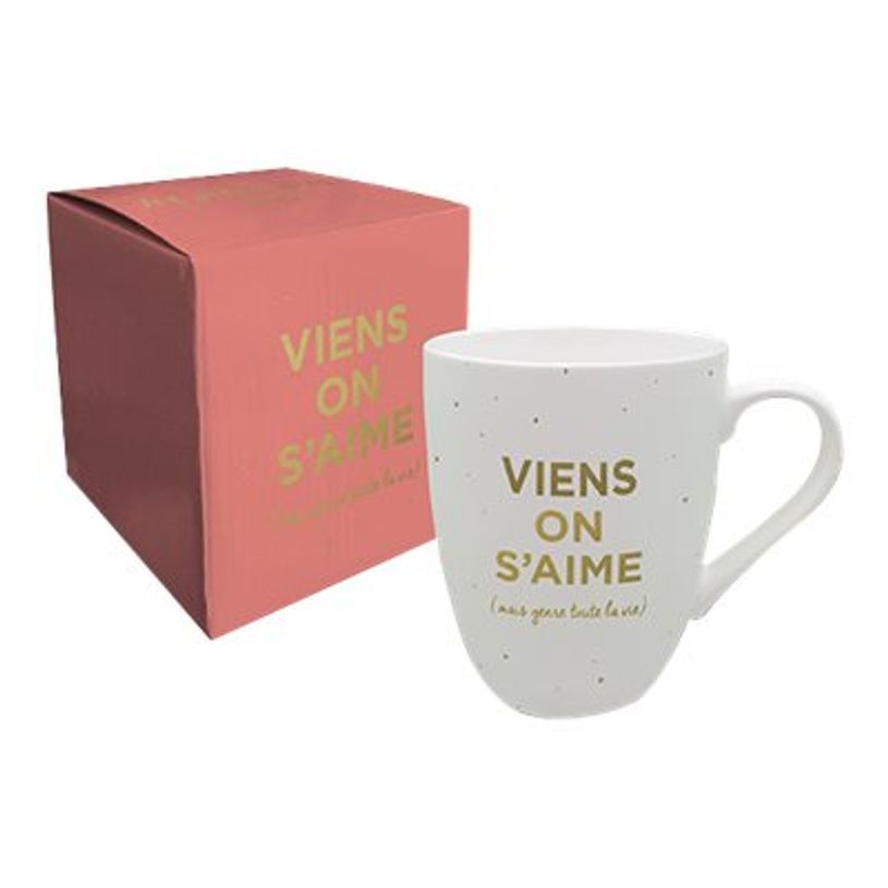 3700572730110-Kiub Les Petits Mots - Mug doré en porcelaine - 340 ml - Viens-P_79439841_1-0