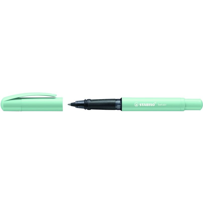 4006381538954-STABILO beFab! - Roller encre bleue - 0,5 mm - corps large - turquoise-P_79439923_1-0