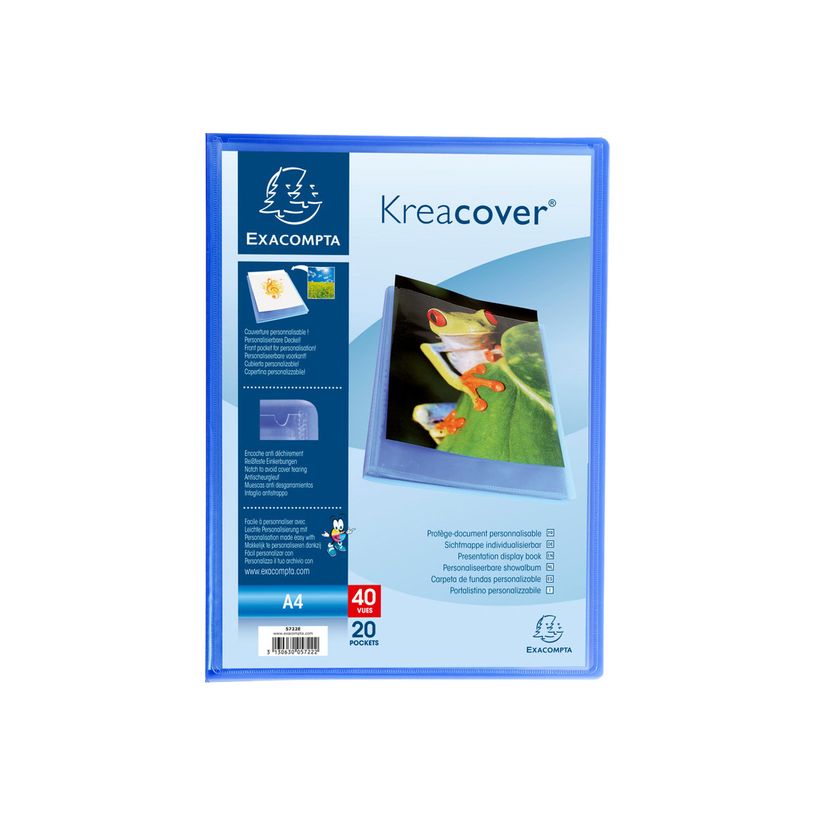 3130630057222-Exacompta KreaCover - Porte vues personnalisable - 40 vues - A4 - bleu-P_79440023_1-0