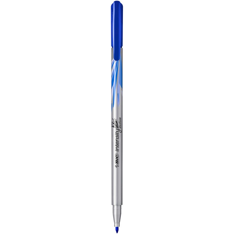 3086123514867-BIC Intensity - Feutre fin - pointe moyenne - bleu-P_79440288_1-0