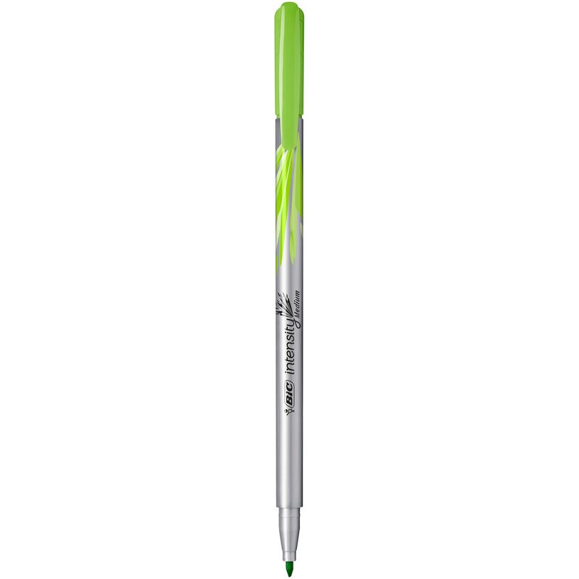3086123514935-BIC Intensity - Feutre fin - pointe moyenne - vert clair-P_79440295_1-0