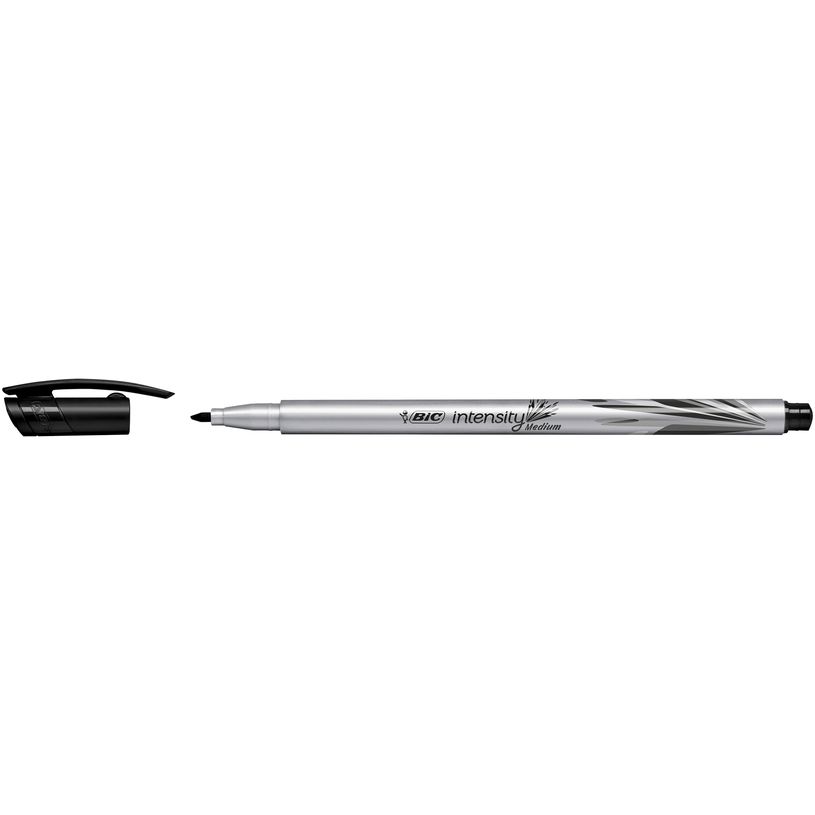 3086123537682-BIC Intensity - Pack de 12 feutres fins - pointe moyenne - noir-P_79440300_3-1