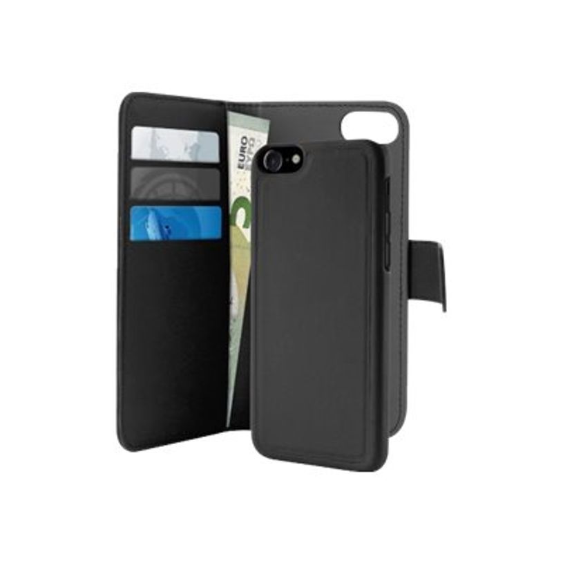 8033830173264-Puro - Etui Folio + coque magnétique pour iPhone SE (2020)/8/7/6S/6 - noir-P_79440376_1-0