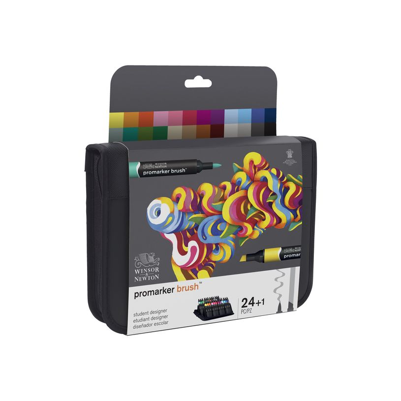884955063446-ProMarker brush - Trousse 24 marqueurs - double pointe - étudiant designer-P_79440703_2-3