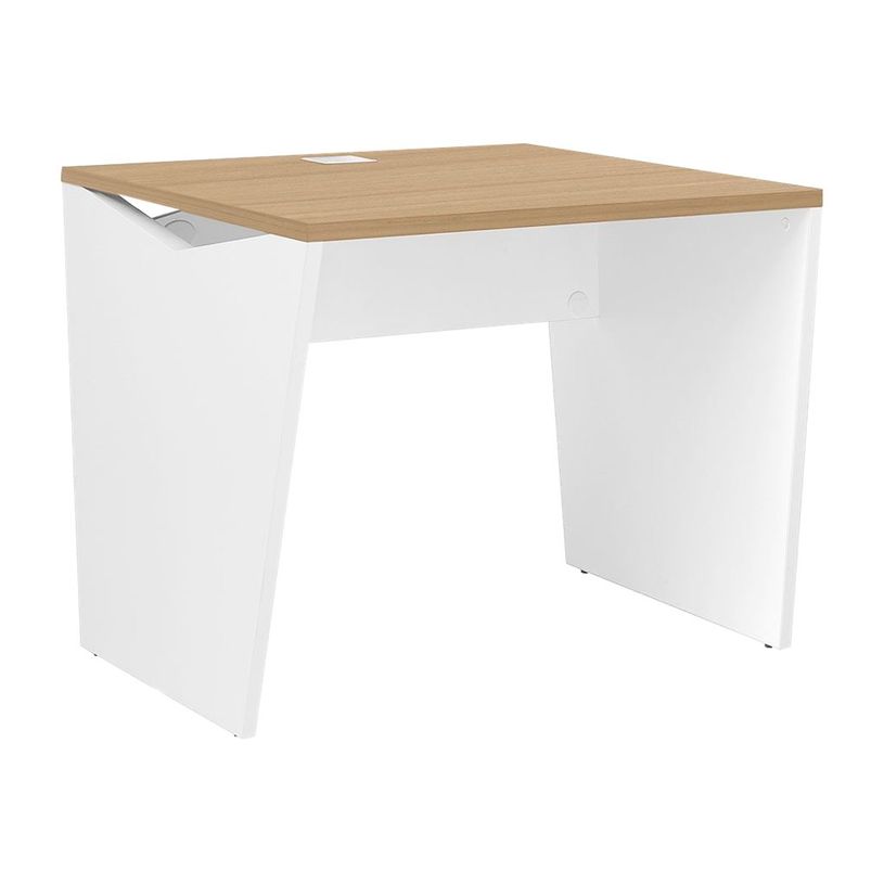 3483600857736-Bureau YES ! - 80 cm - Pieds panneaux fixes - Chêne-P_79440905_1-0