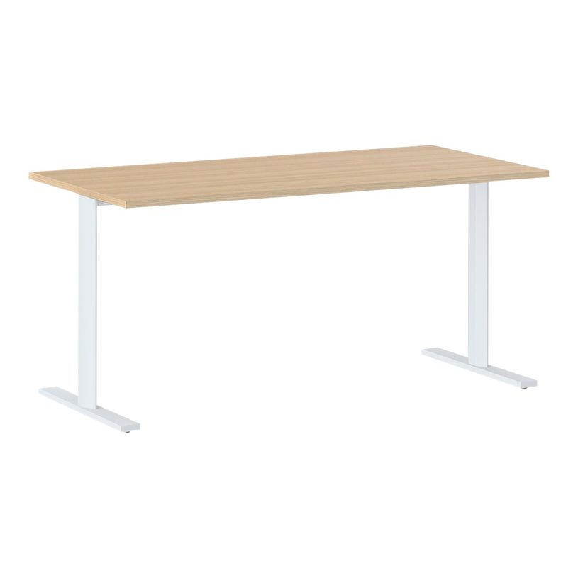3483600857828-Bureau YES ! - 160 cm - Pieds métal fixes - Chêne-P_79440914_1-0