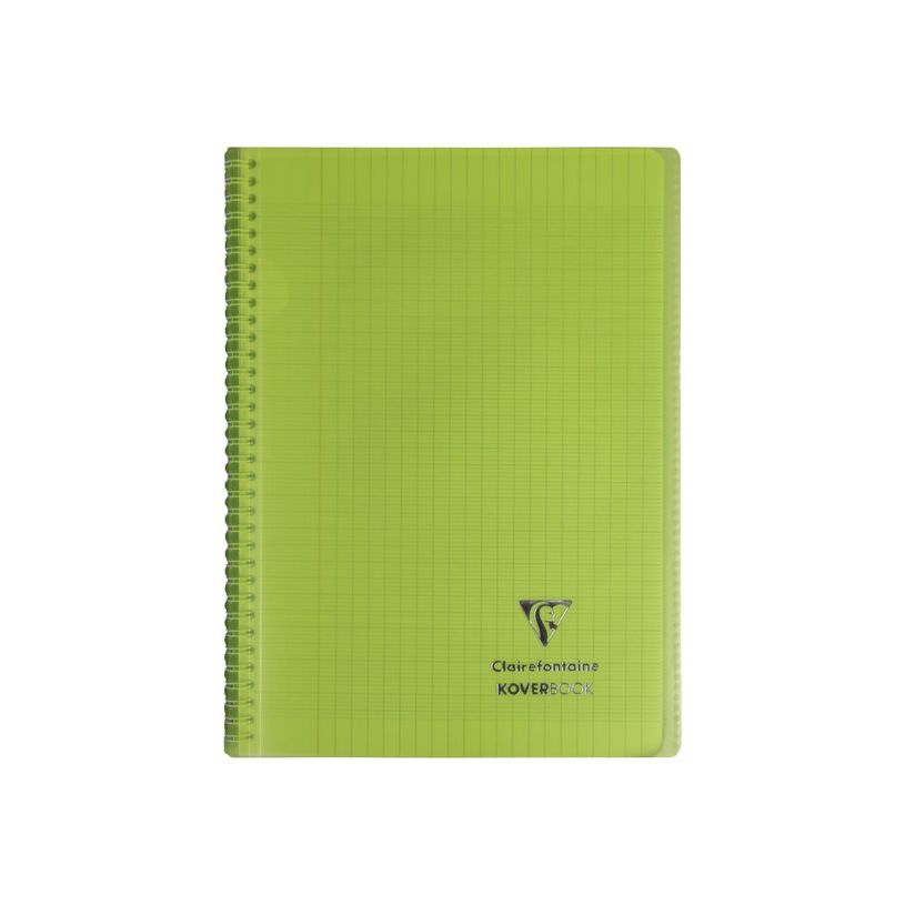 3037923764013-Clairefontaine Koverbook - Cahier à spirale polypro - A4 (21x29,7 cm) - 160 pages - grands carreaux (Seyes) - disponib-P_79441087_8-7