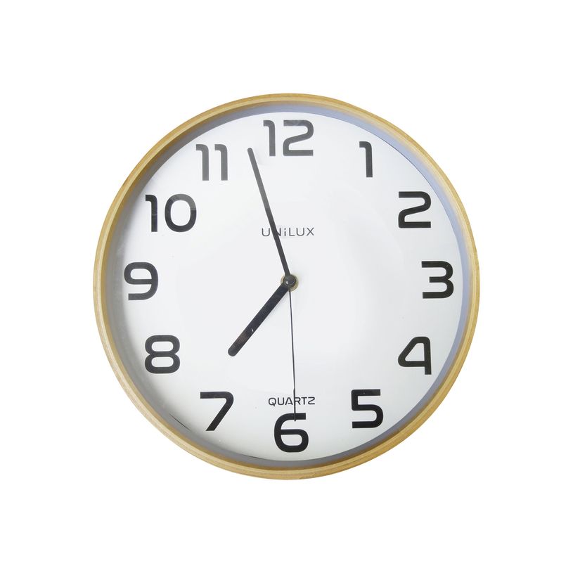 3595560025251-Unilux - Horloge Baltic - 30,5 cm - bois clair-P_79441147_2-0