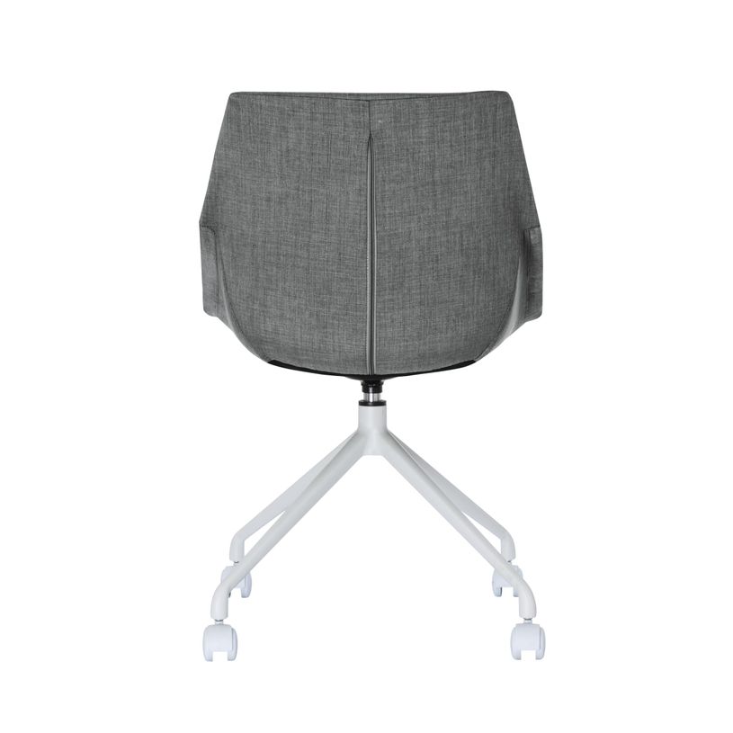 3660141233001-Lot de 2 chaises LUGE - pieds blancs sur roulettes - anthracite-P_79441250_4-3