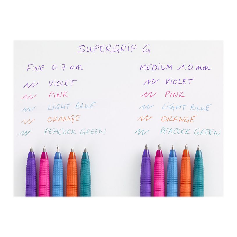 4902505552175-Pilot Super Grip G Neon - Stylo à bille - violet - 1 mm-P_79442151_3-2