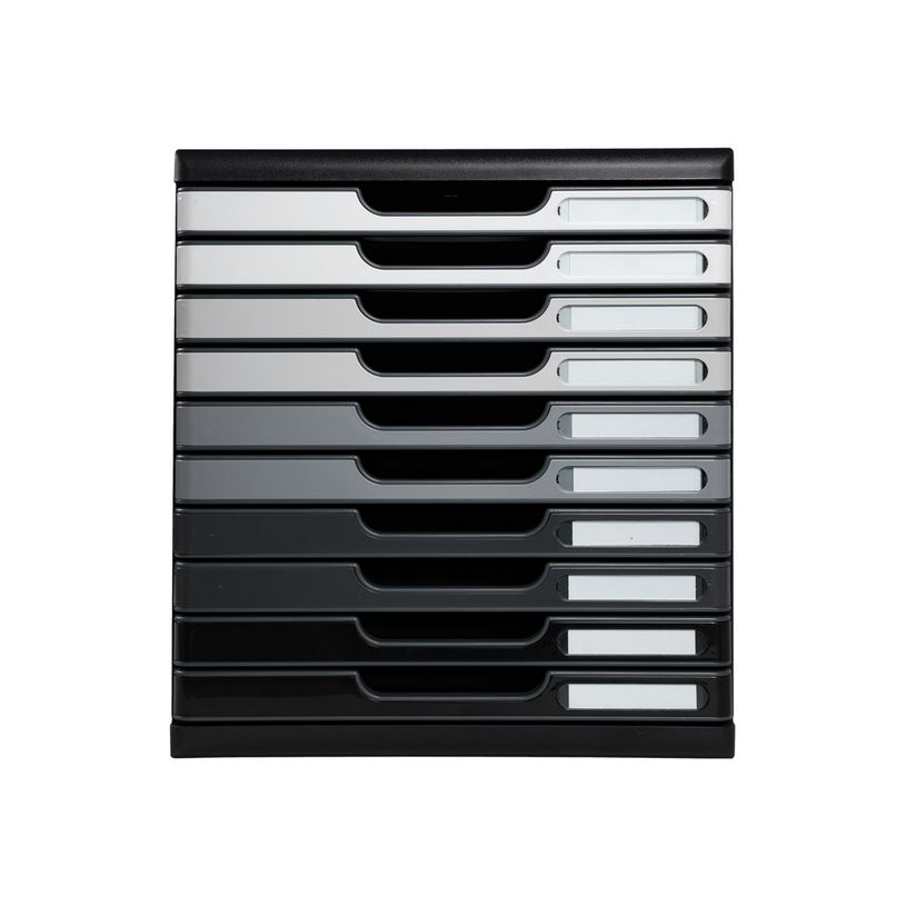9002493424630-Exacompta Modulo - Module de classement 10 tiroirs - nuances de gris brillant-P_79442649_1-0
