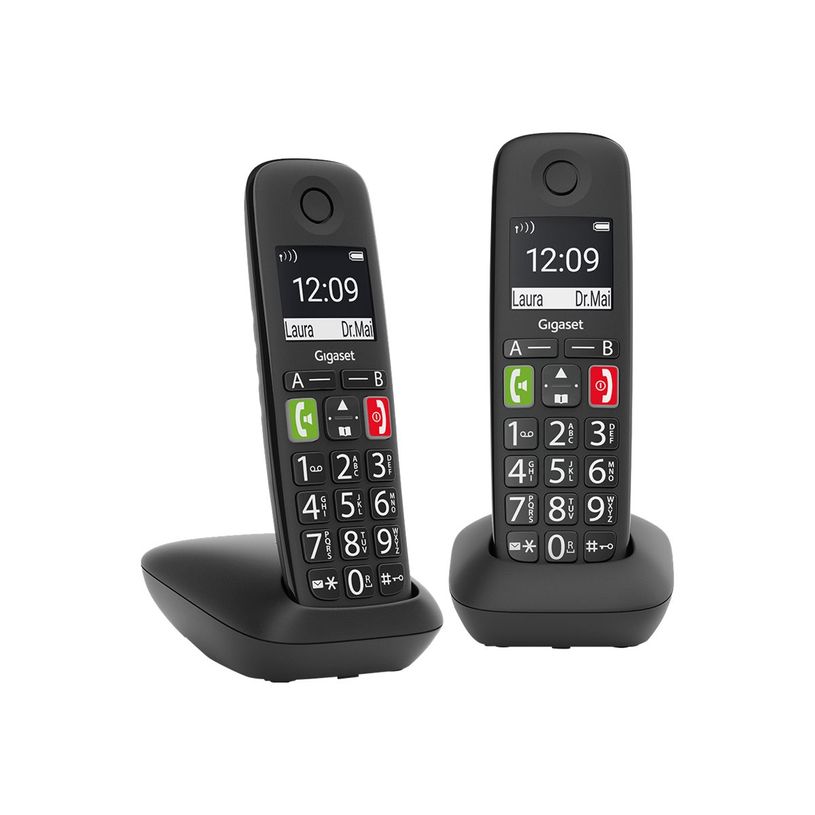 4250366856124-Gigaset E290 Duo - téléphone sans fil à grosse touche + combiné supplémentaire - blanc-P_79442771_5-4