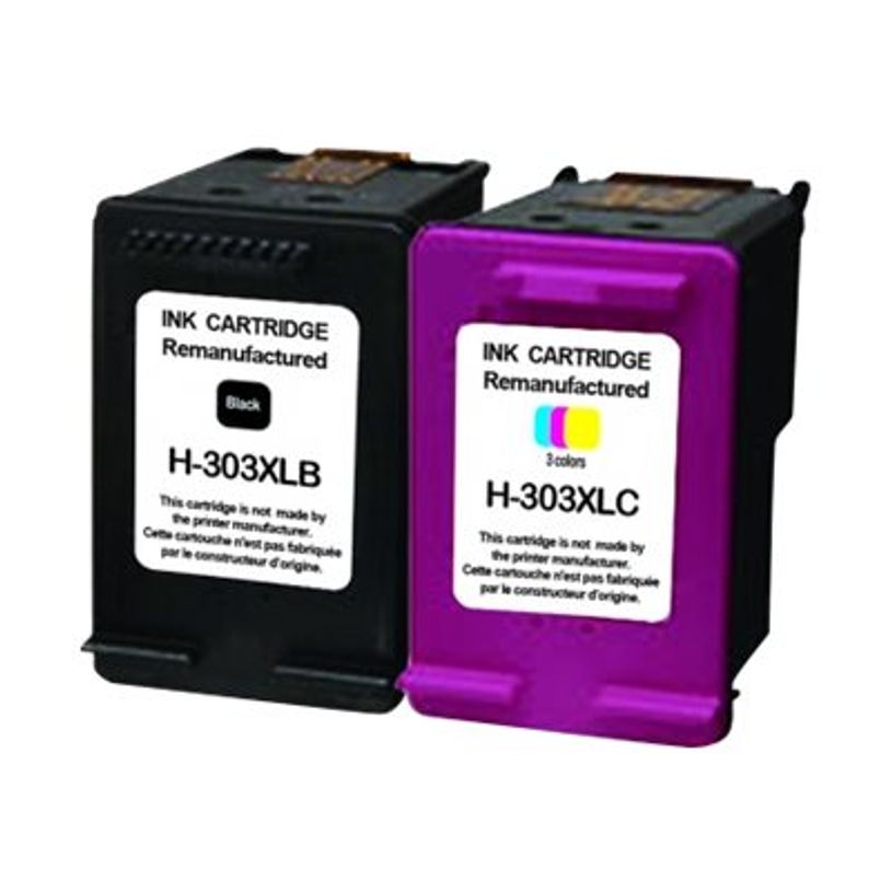 3584770899783-Cartouche compatible HP 303XL - pack de 2 - noir, cyan, magenta, jaune - Uprint-P_79442796_1-0