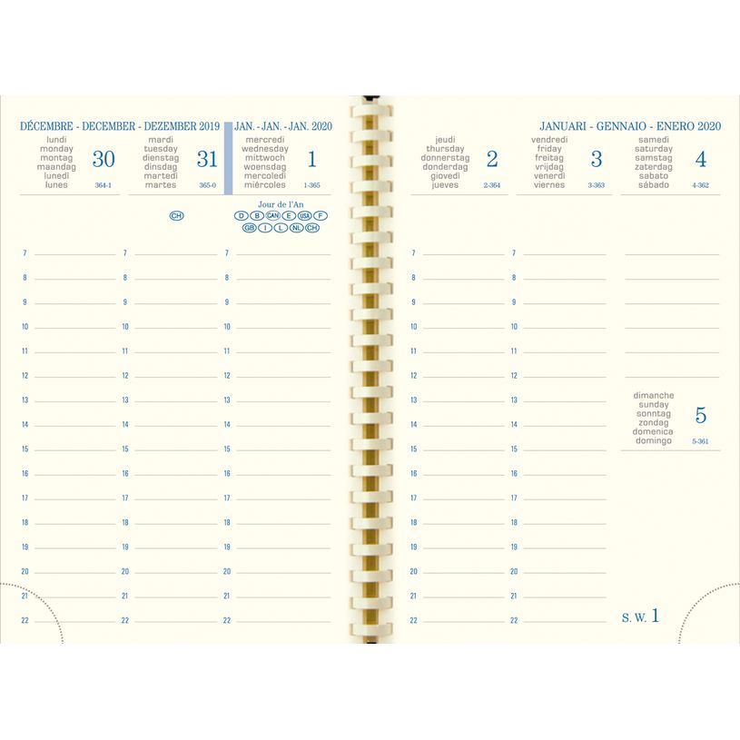 3660942067416-Agenda de poche Metal Pep's septembre à décembre - 1 semaine sur 2 pages - 9 x 13 cm - disponible dans diff-P_79443086_3-2