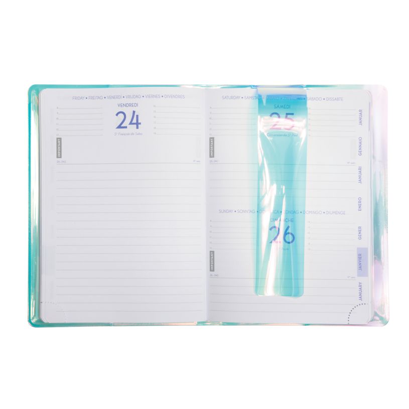 3660942067515-Agenda Iris - 1 jour par page - 12 x 17 cm -  2 modèles disponibles - Exacompta-P_79443092_5-4