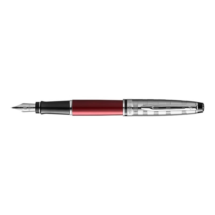 3026980936587-Waterman Expert Deluxe - Stylo plume rouge - pointe fine-P_79443282_4-3