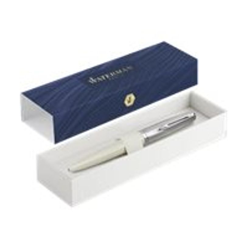 3026981003301-Waterman Embleme - Stylo à bille chromé ivoire - pointe moyenne-P_79443291_3-2