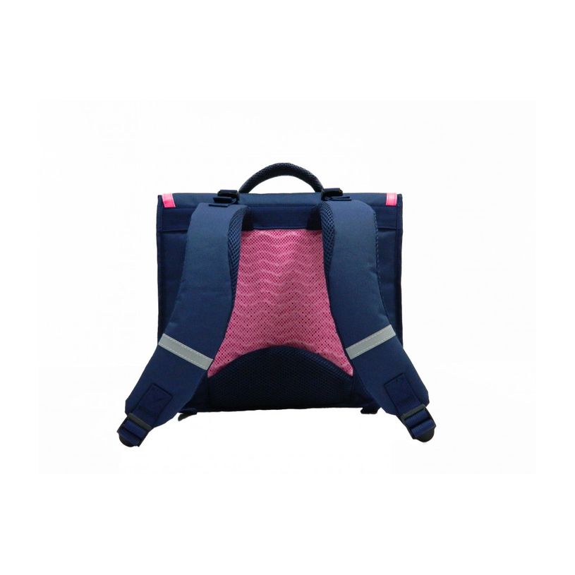 4891320442689-Phileas - Cartable Flamants roses 38 cm - 2 compartiments - marine  - Bagtrotter-P_79443534_2-1