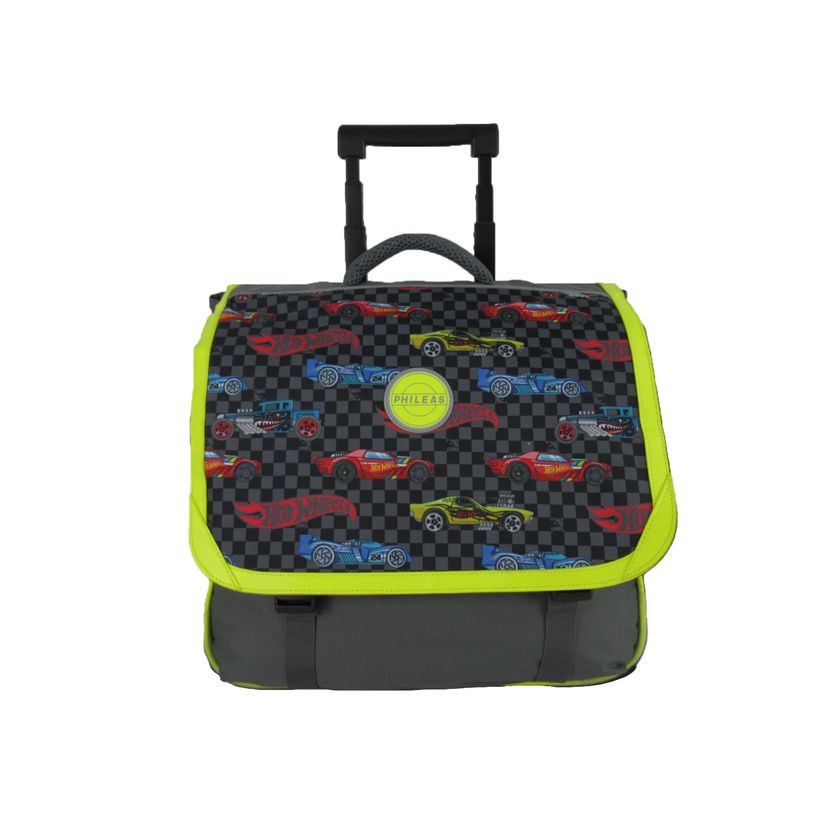 4891320443020-Phileas - Cartable à roulettes Cool 38 cm - 2 compartiments - gris  - Bagtrotter-P_79443561_1-0