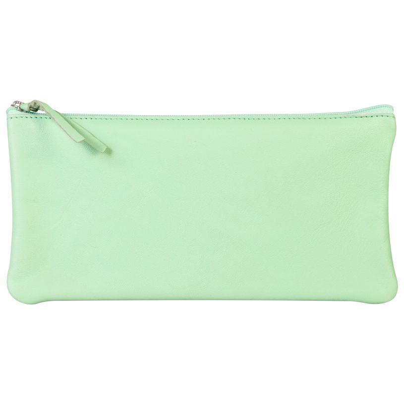 3329684101665-Clairefontaine - Trousse plate - cuir teinté - vert pistache-P_79443571_1-0