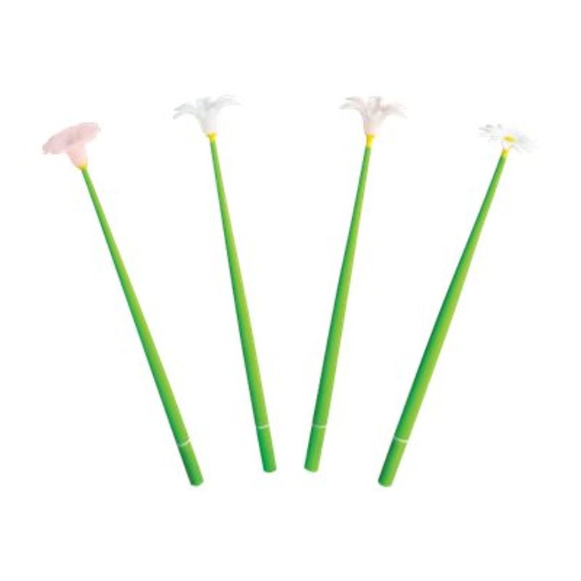 3108726754928-Oberthur - Stylo encre gel - forme de fleur-P_79443733_1-0