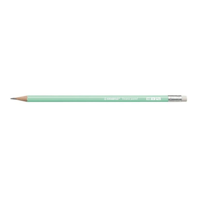 4006381553513-STABILO - Crayon à papier - HB - vert pastel - embout gomme-P_79443922_1-0