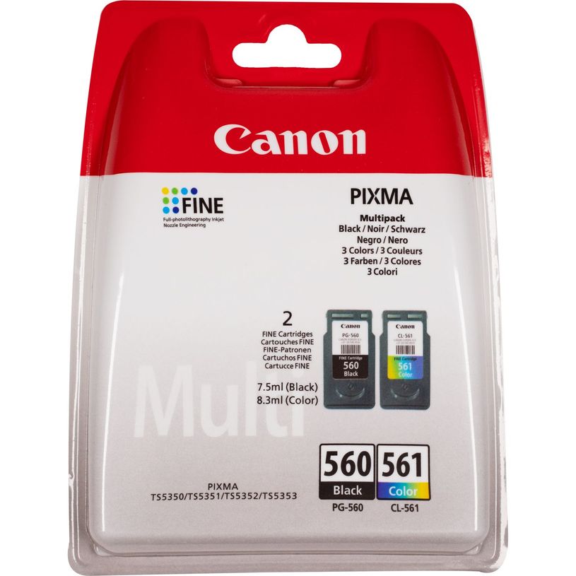 8714574662978-Canon PG-560 / CL-561 - Pack de 2 - noir, couleur (cyan, magenta, jaune) - cartouche d'encr-P_79444067_1-0