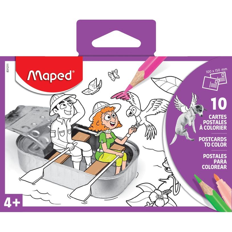 3154148312116-Maped - 10 cartes postales à colorier-P_79444285_1-0