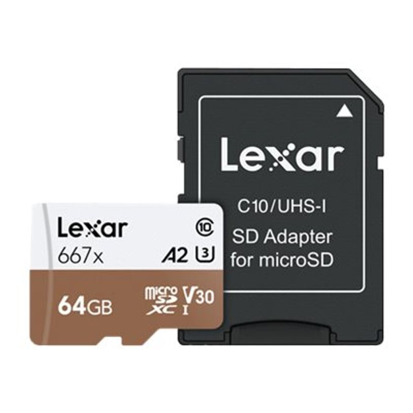 0843367107896-Lexar 667X - carte mémoire 64 Go - Class 10 - micro SDXC UHS-I-P_79444857_1-0