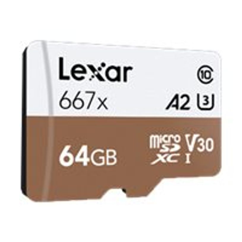 0843367107896-Lexar 667X - carte mémoire 64 Go - Class 10 - micro SDXC UHS-I-P_79444857_2-1
