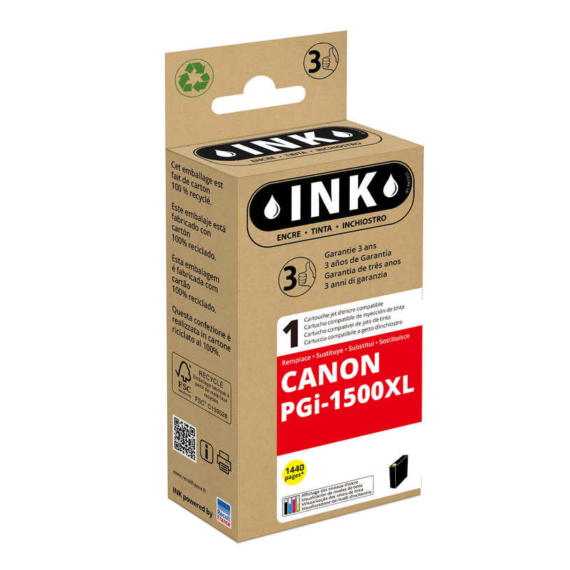 8720282014480-Cartouche compatible Canon PGI-1500XL - jaune - Wecare-P_79444893_1-0