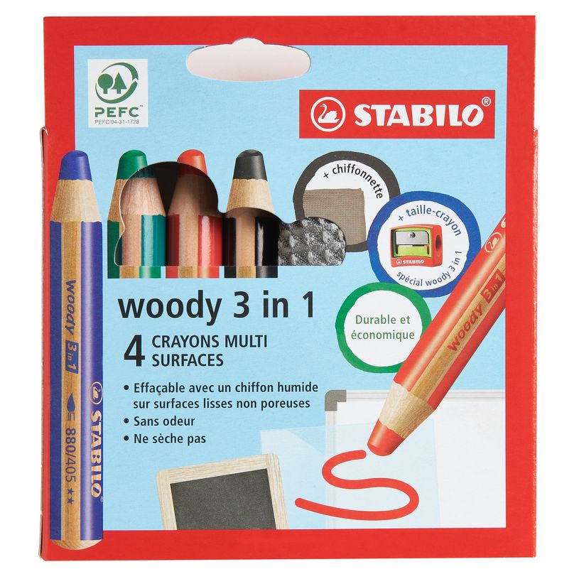 4006381544979-STABILO Woody 3 in 1 - Pack de 4 crayons pointe large pour ardoise - avec taille-crayon et chif-P_79445409_1-0