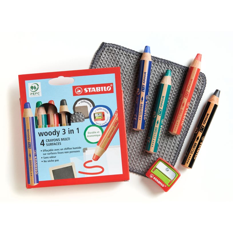 4006381544979-STABILO Woody 3 in 1 - Pack de 4 crayons pointe large pour ardoise - avec taille-crayon et chif-P_79445409_2-1