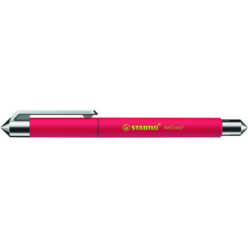 4006381551618-STABILO beCrazy! - Roller encre bleue - 0,5 mm - corps fin - rouge-P_79445477_2-1