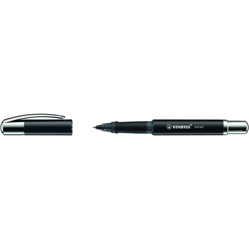 4006381551793-STABILO beFab! - Roller encre bleue - 0,5 mm - corps large - noir-P_79445486_1-0